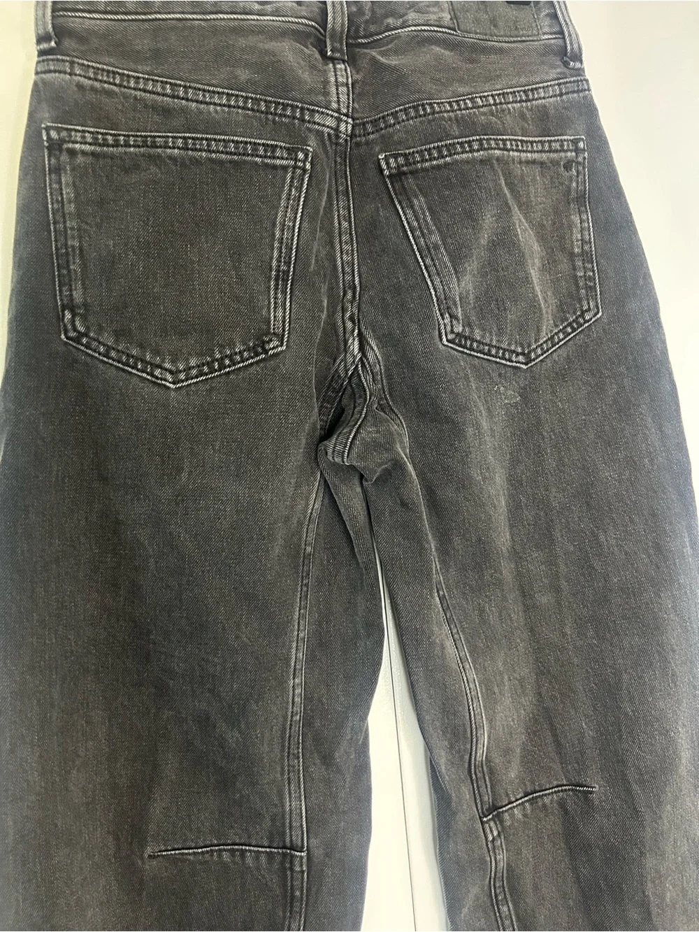 MadewellWomen’s  Black Washed The Dártelo Barrel Leg Jean Size 23 cotton 100%